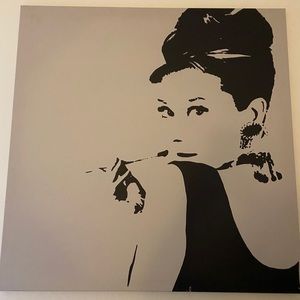 Ikea Audrey Hepburn Wall Picture Large 35" X 35"